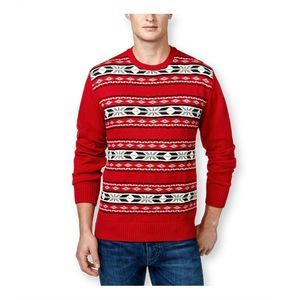 Weatherproof Vintage Crew Neck Snowflake Sweater L